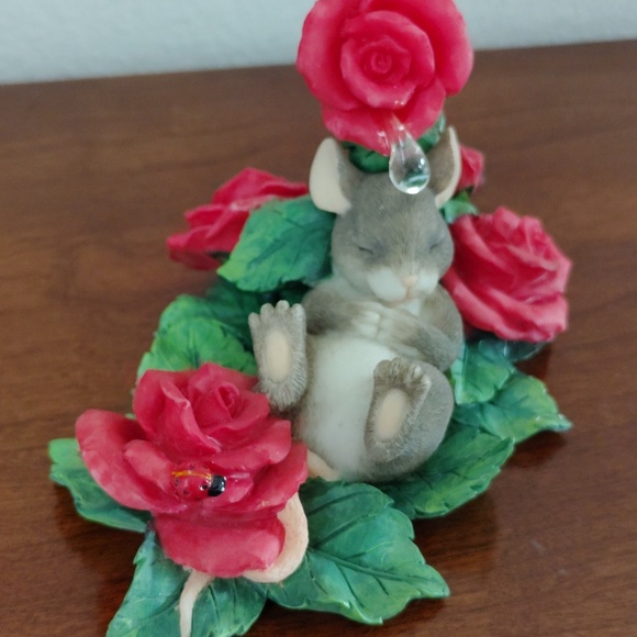 Fitz & Floyd Charming Tails - Life is a Bed of Roses - Signed by Artist - Picture 4 of 11